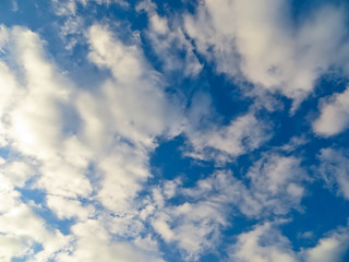 blue sky and clouds