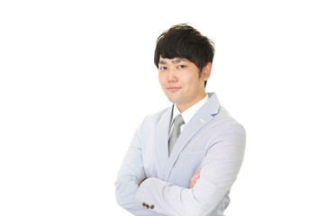 微笑むビジネスマン