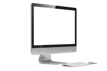 Modern Screen Monitor. 3d rendering.