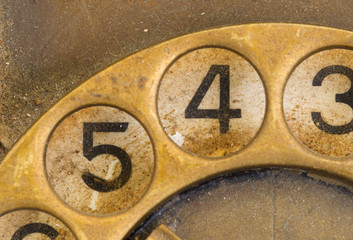 Close up of Vintage phone dial - 4
