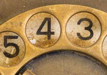 Close up of Vintage phone dial - 4