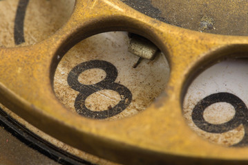 Close up of Vintage phone dial - 8