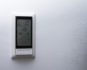 Unterputz Wetterstation mit grossem Display und Vorhersage
