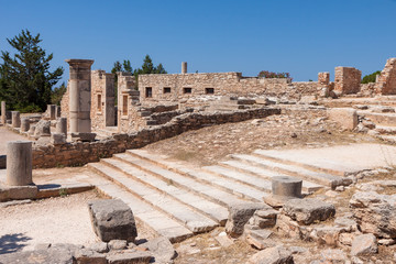 Ruin of the Palaestra building near Kourion in Cyprus