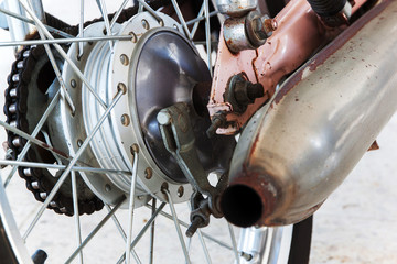 drum brakes with rear motorcycle