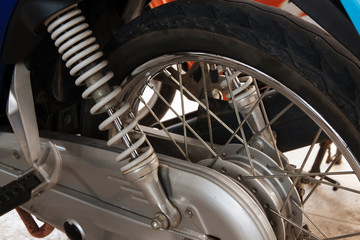 Motorcycle shock absorber spring