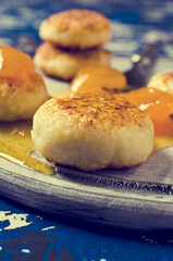 Homemade cottage cheese pancake