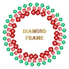 Diamond round frame