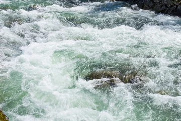 Zelfklevend Fotobehang image of flowing water in the river © sergiy1975