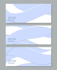 Fototapeta premium Set of horizontal banners 