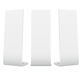 Blank Promotional Stands on a white background
