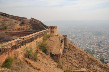 The Jaigarh Fort in Jaipur, Rajasthan, India 