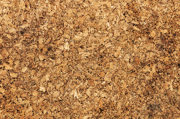 Pressured cork panel texture