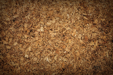 Pressured cork panel texture