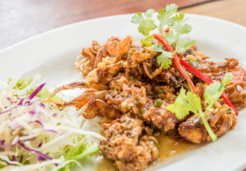 deep fried soft shell crab