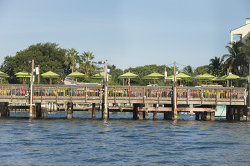 lunch down on the dock