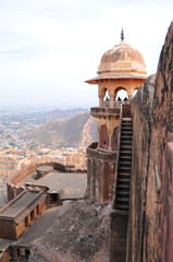 Fototapeta na wymiar The Amber Fort, Rajasthan, Jaipur, India