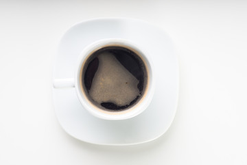 Coffee cup on a white background