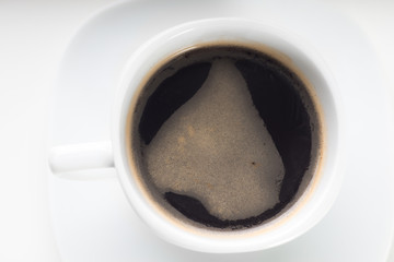 Coffee cup on a white background