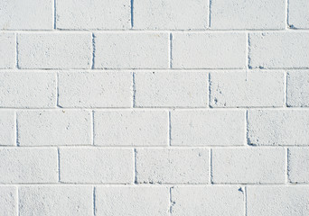 Whitewashed breezeblock wall close up. © Sharpshot