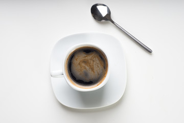 Coffee cup on a white background