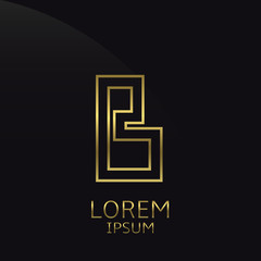 Golden B Letter