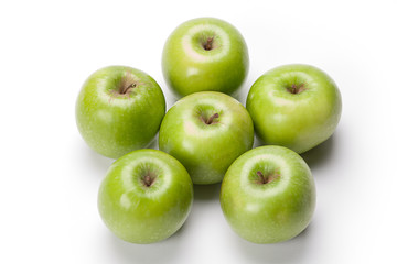 set of granny smith apples