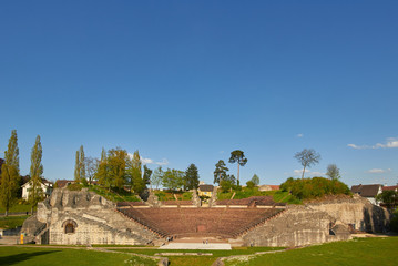 Amphitheater von Augusta Raurica (heute: Kaiseraugst im Kanton Aargau)