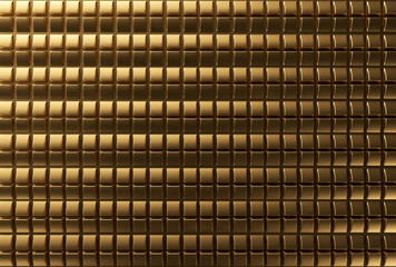 Gold Background Abstract Panel 3D Rendering
