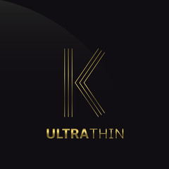 Ultrathin K Letter