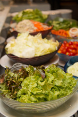  vegetables prepared for salads