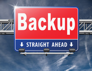 Backup data and software on copy in the cloud on a harddrive disk on a computer or server for files security. Data archiving and file transfer..
