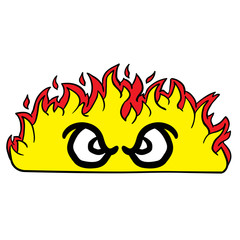 angry looking fire