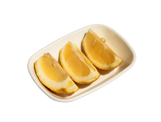 Lemon citrus fruit slices