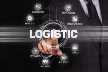 LOGISTIC TECHNOLOGY COMMUNICATION TOUCHSCREEN FUTURISTIC CONCEPT