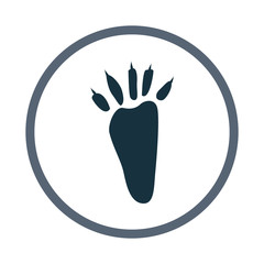Squirrel paw print icon