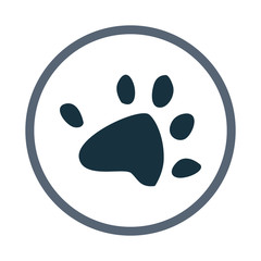 Rat paw print icon