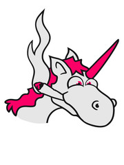 joint weed smoke pot pothead hemp cannabis drug smoke unicorn funny stoned comic cartoon