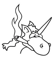 joint weed smoke pot pothead hemp cannabis drug smoke unicorn funny stoned comic cartoon