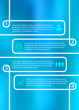 glowing effect infographics presentation A4