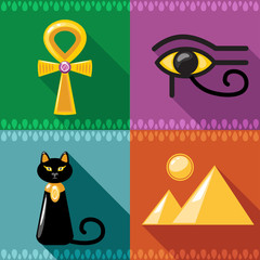 Egypt Icons in vector
