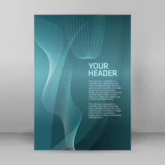 style business presentation template format A4 Cover page