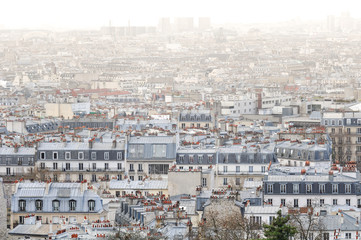 Fototapeta premium Montmartre City View, Paris, France