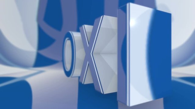 Greek Ochi (OXI) seamless looping