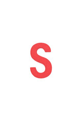 Isolated S capital letter