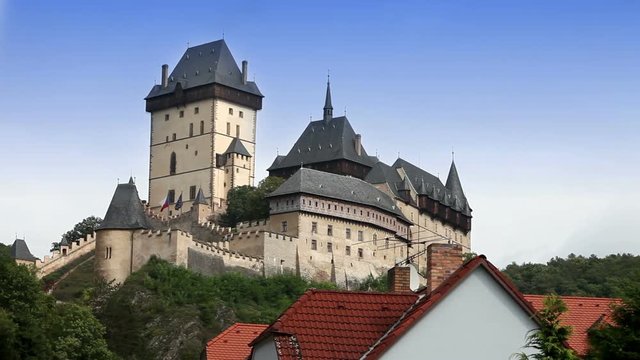 Karlstejn medieval Castle. Bohemia, Czech Republic