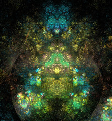 Symmetrical fractal background.