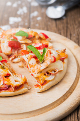 slice pizza seafood