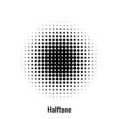 Abstract  circle halftone