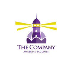 Lighthouse design. rainbow lighthouse. Lighthouse vector